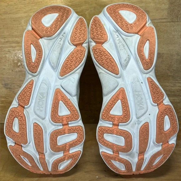 Hoka One One Bondi 8 REFLECTIVE Womens Size 9 Running Shoes Sneakers Blue Yellow - Picture 8 of 12